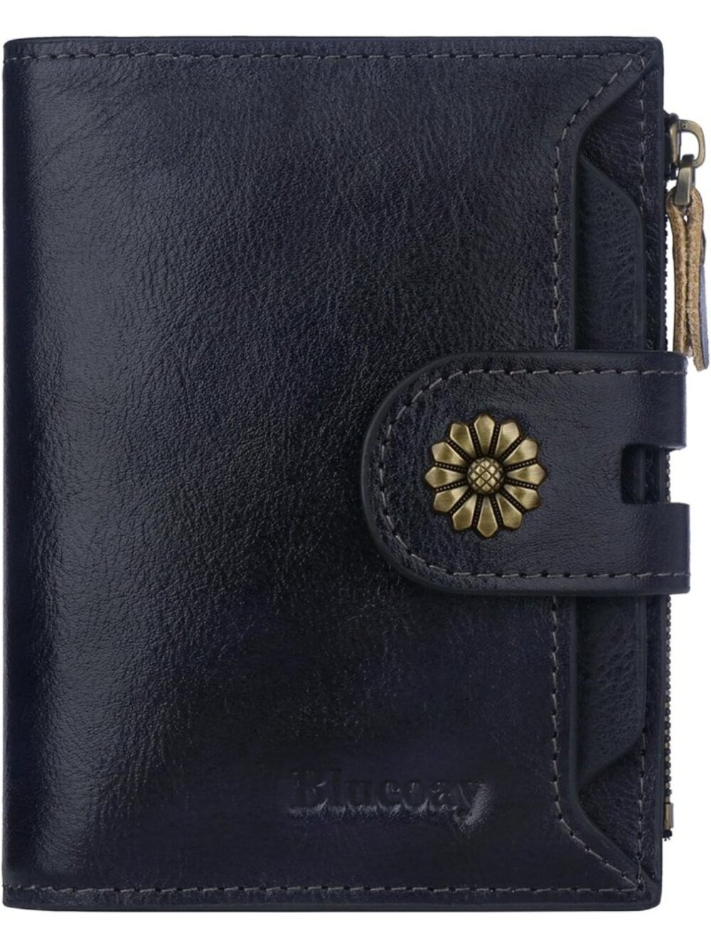 Stylish RFID Blocking Leather Bifold Wallet for Women - Card Holder & Organizer